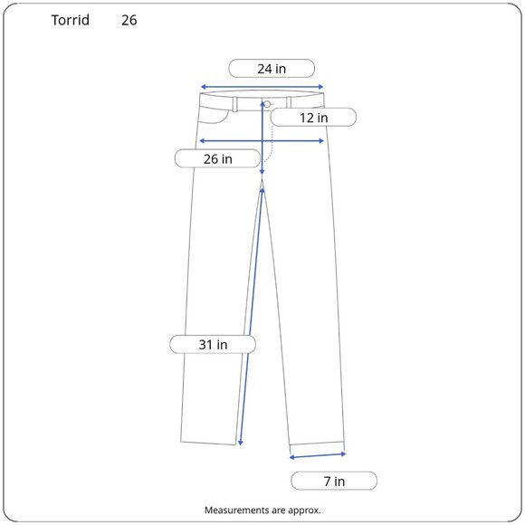 Torrid Womens Distressed Skinny Jeans Blue Stretch Denim Pants Plus Size 26 - Picture 3 of 13
